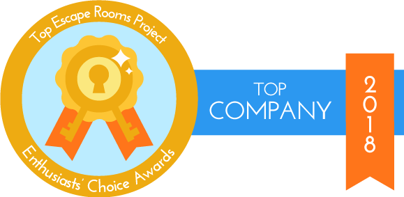 2018 Top Company award from Top Escape Rooms Project
