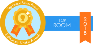 2018 Top Room award from Top Escape Rooms Project