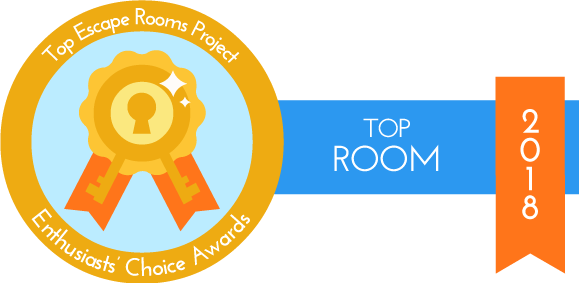 2018 Top Room award from Top Escape Rooms Project